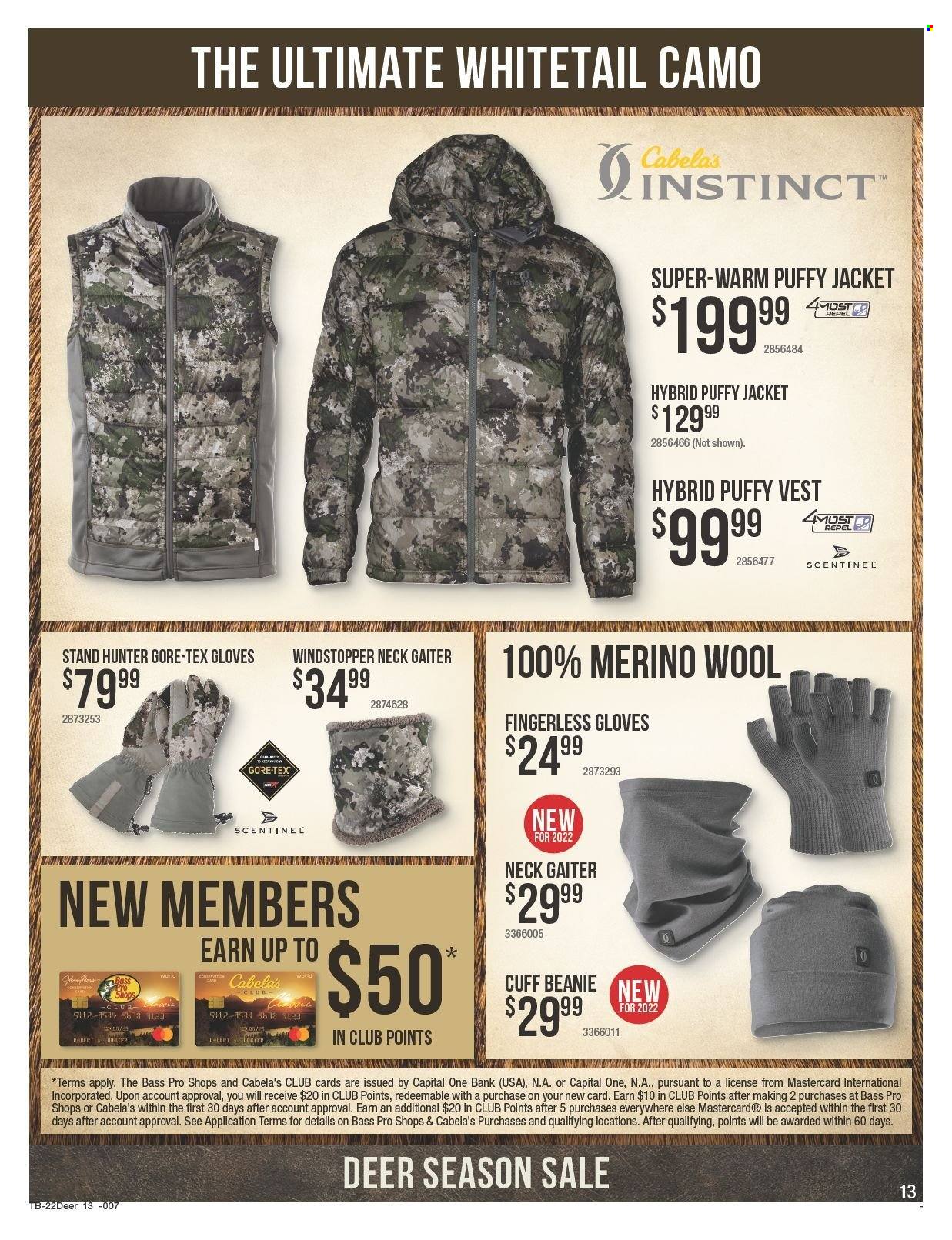 Bass Pro Shops flyer  - 09.22.2022 - 10.19.2022. Page 13.