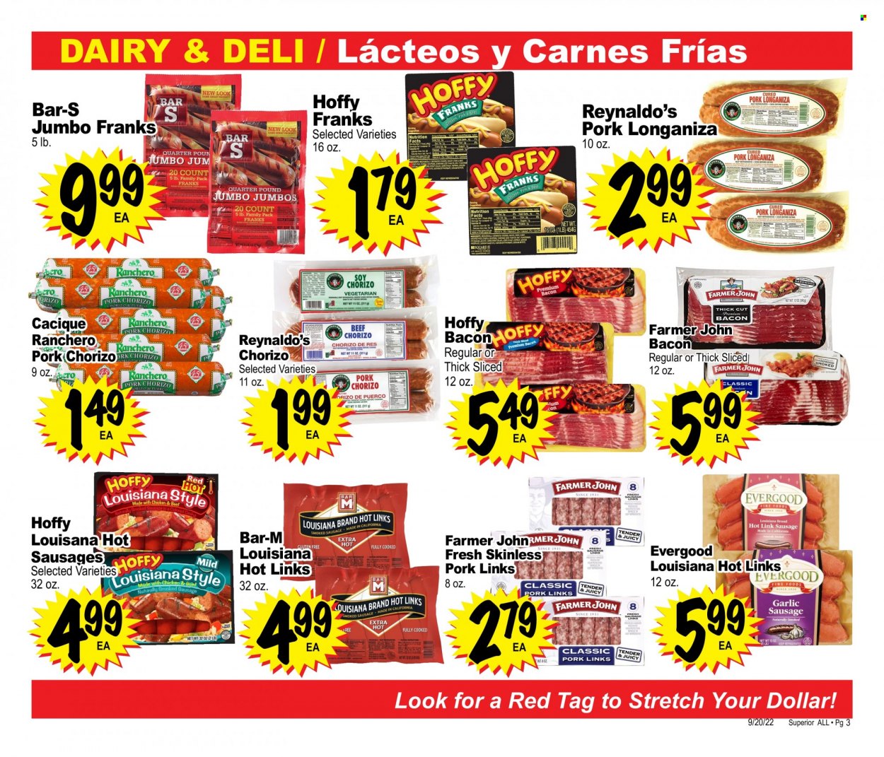 Superior Grocers flyer  - 09.20.2022 - 10.24.2022. Page 3.