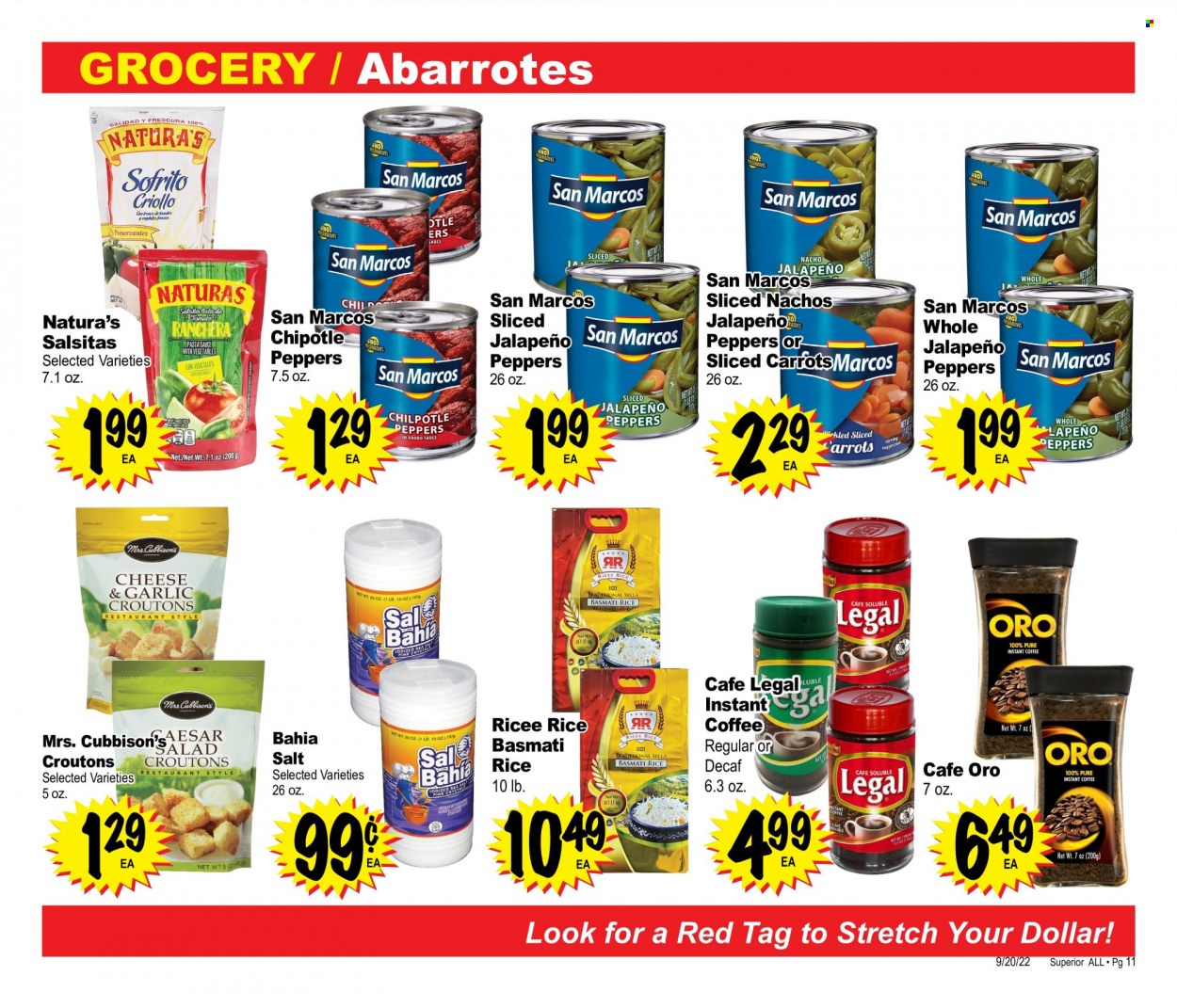 Superior Grocers flyer  - 09.20.2022 - 10.24.2022. Page 11.