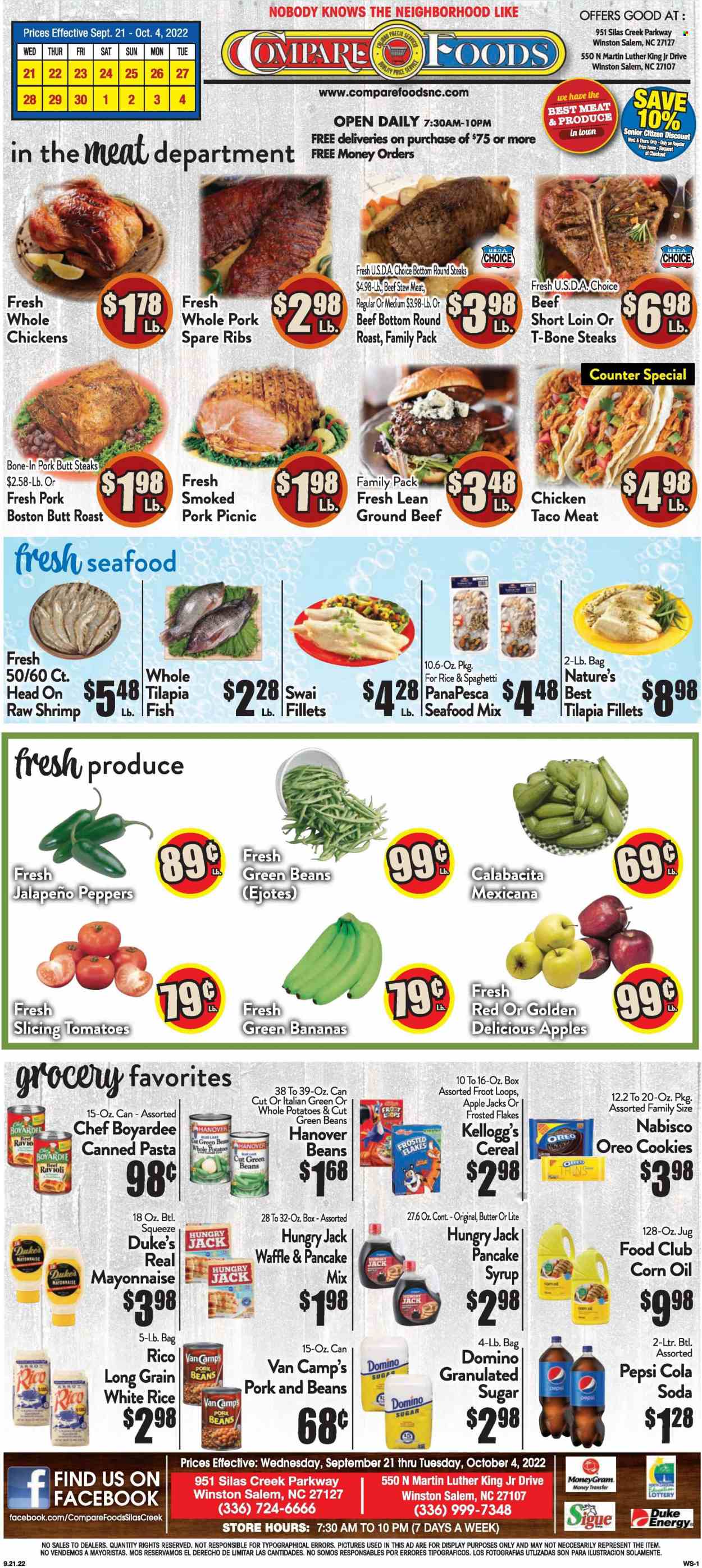 Compare Foods flyer  - 09.21.2022 - 10.04.2022. Page 1.