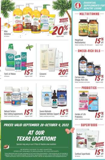 Sprouts Flyer - 09/28/2022 - 10/04/2022.