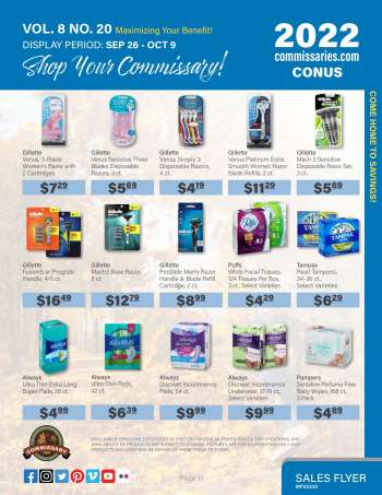 Commissary Flyer - 09/26/2022 - 10/09/2022.
