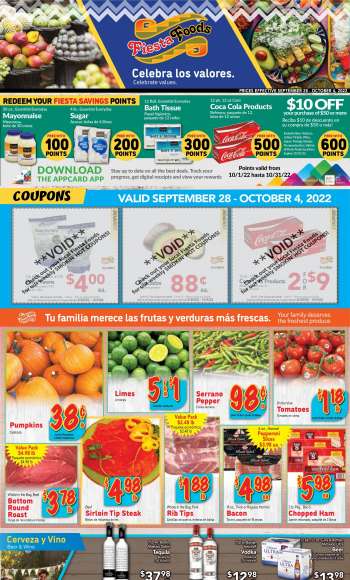 Fiesta Foods SuperMarkets Flyer - 09/28/2022 - 10/04/2022.