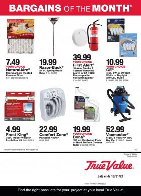 True Value - October Bargains of the Month