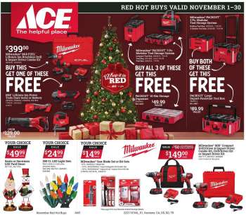ACE Hardware Ad - Red Hot Buys