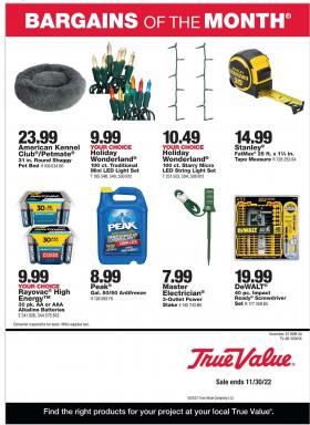 True Value - Bargains of the Month