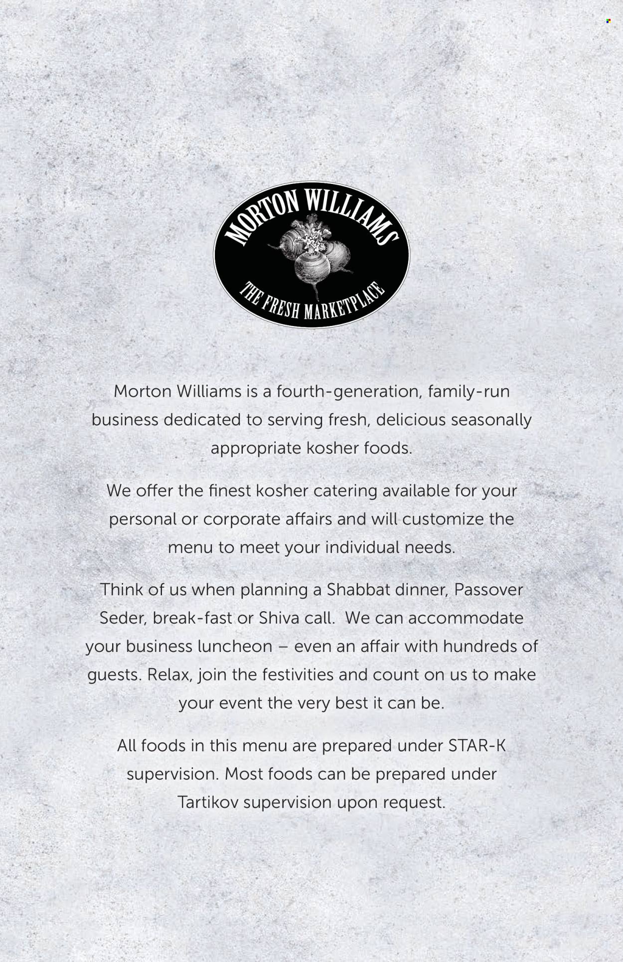 Morton Williams flyer . Page 2.