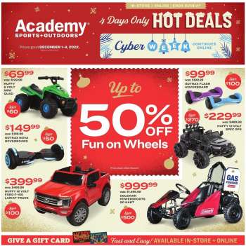 Academy Sports + Outdoors Flyer - 12/01/2022 - 12/04/2022.