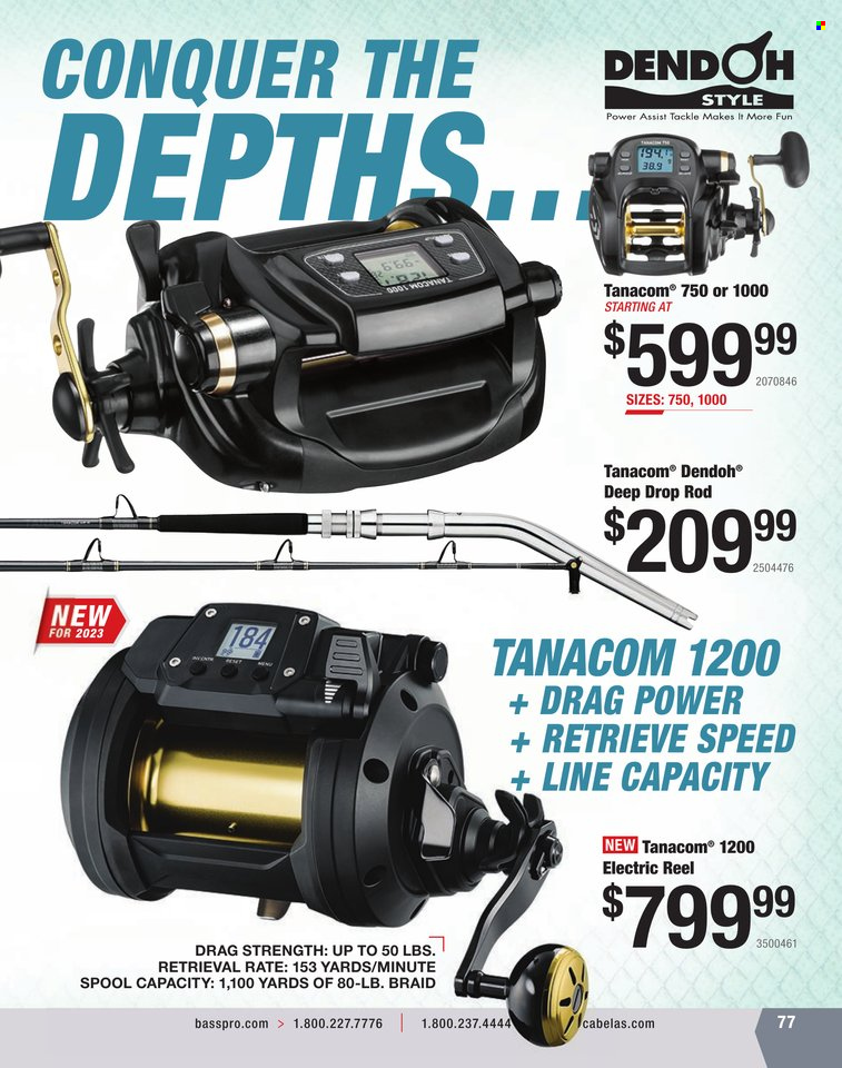 Bass Pro Shops flyer . Page 77.