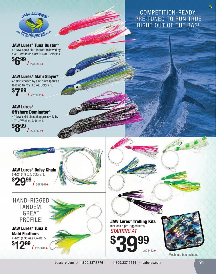 Bass Pro Shops flyer . Page 91.