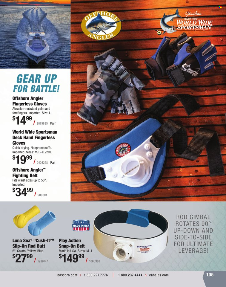 Bass Pro Shops flyer . Page 105.