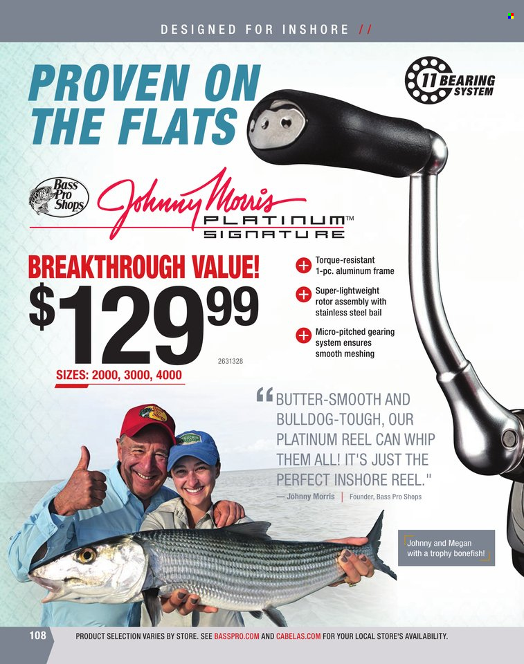 Bass Pro Shops flyer . Page 108.