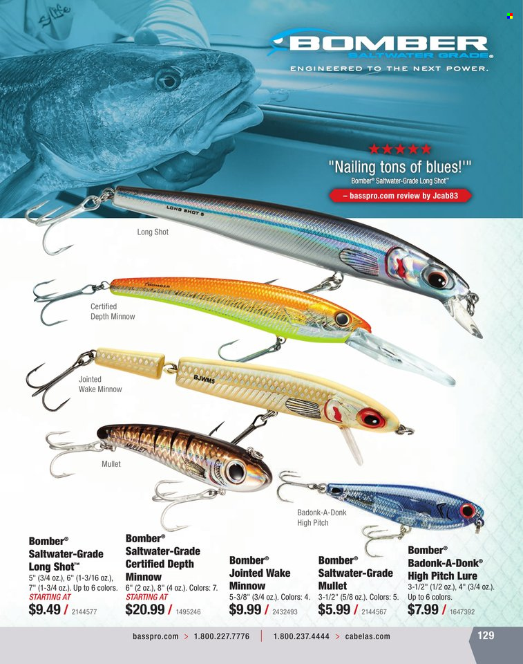 Bass Pro Shops flyer . Page 129.