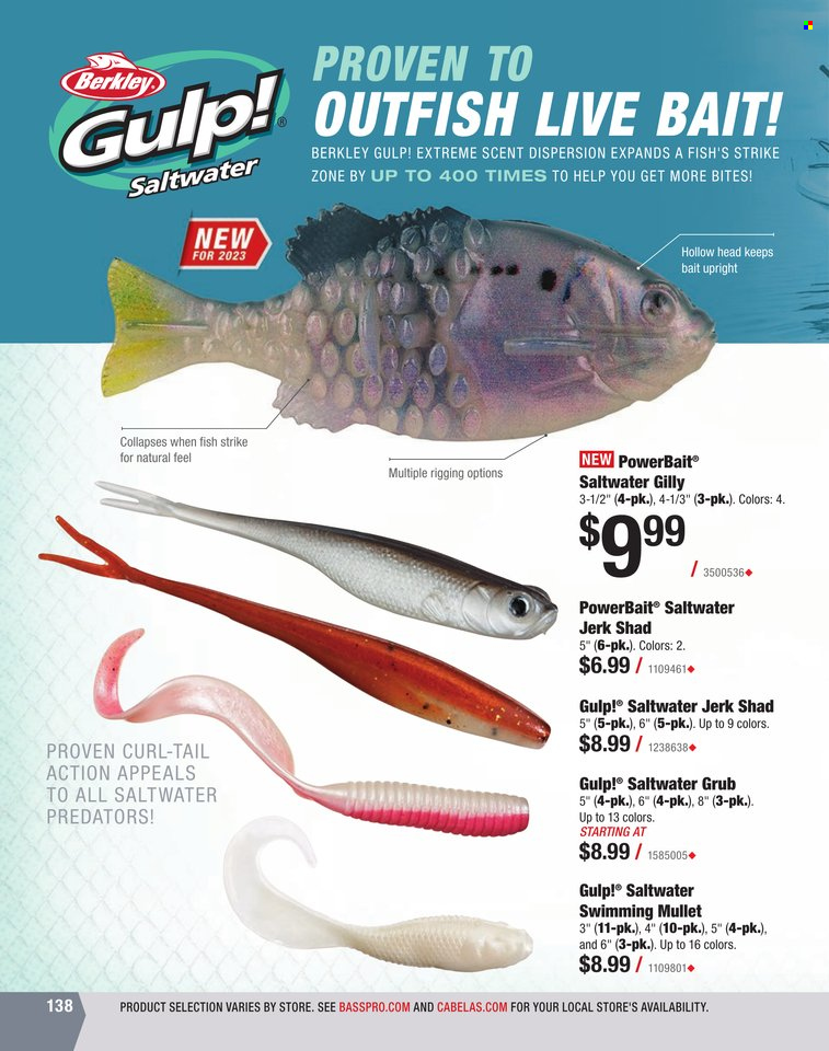 Bass Pro Shops flyer . Page 138.