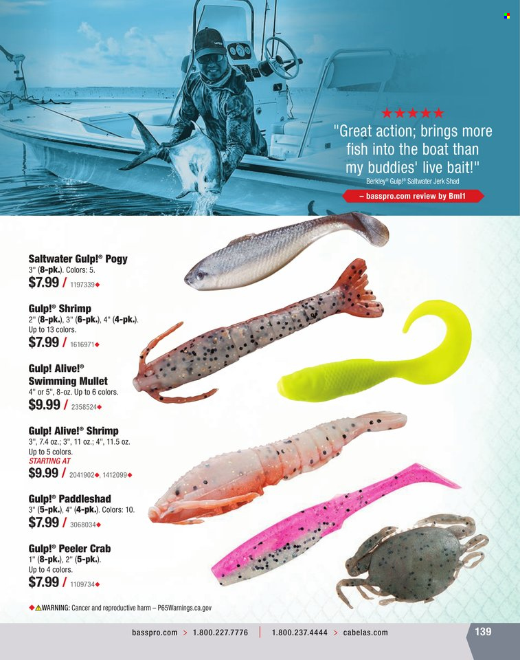 Bass Pro Shops flyer . Page 139.