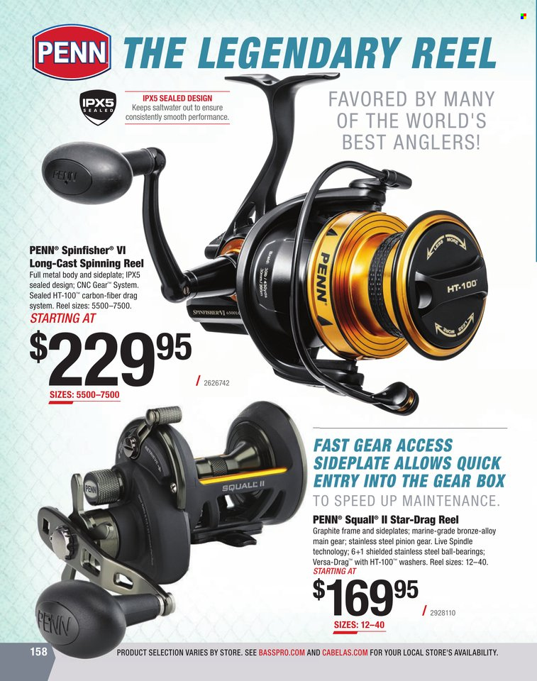 Bass Pro Shops flyer . Page 158.