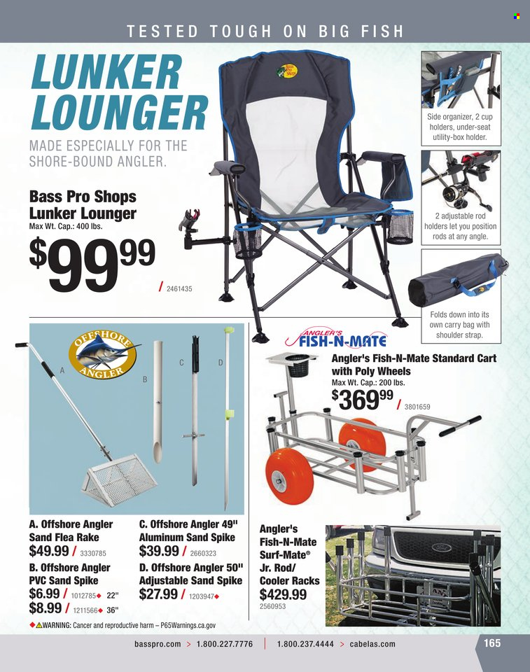 Bass Pro Shops flyer . Page 165.