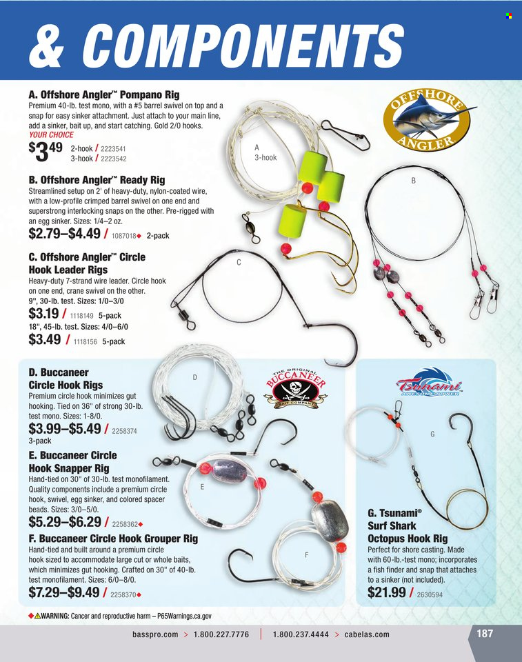 Bass Pro Shops flyer . Page 187.