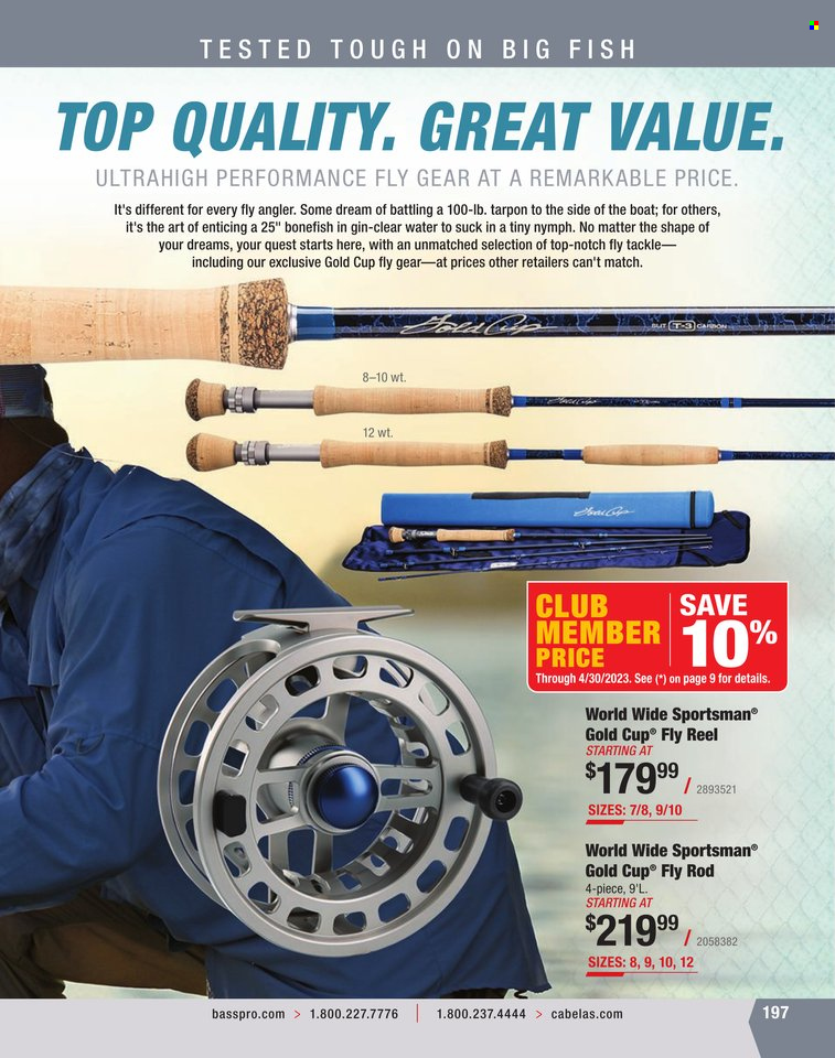 Bass Pro Shops flyer . Page 197.