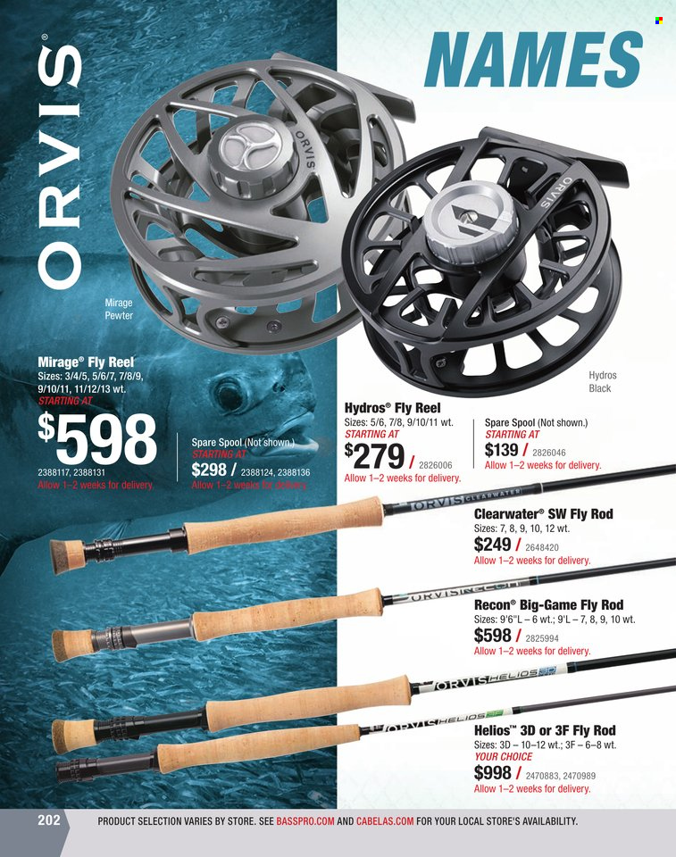 Bass Pro Shops flyer . Page 202.