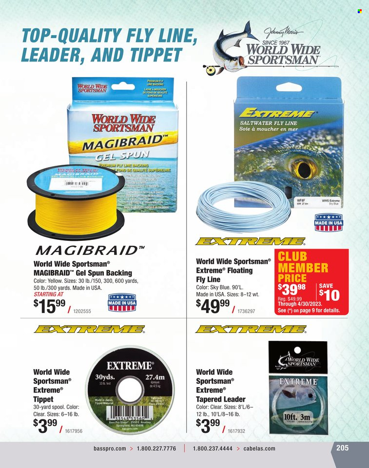 Bass Pro Shops flyer . Page 205.