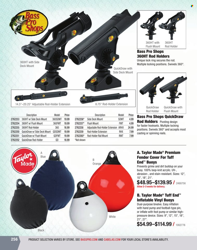 Bass Pro Shops flyer . Page 256.