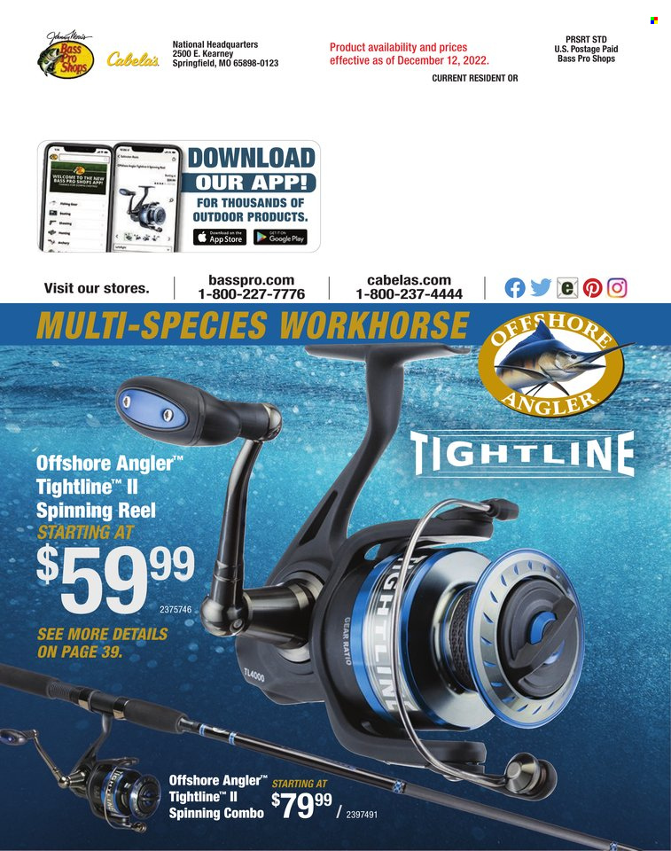 Bass Pro Shops flyer . Page 292.