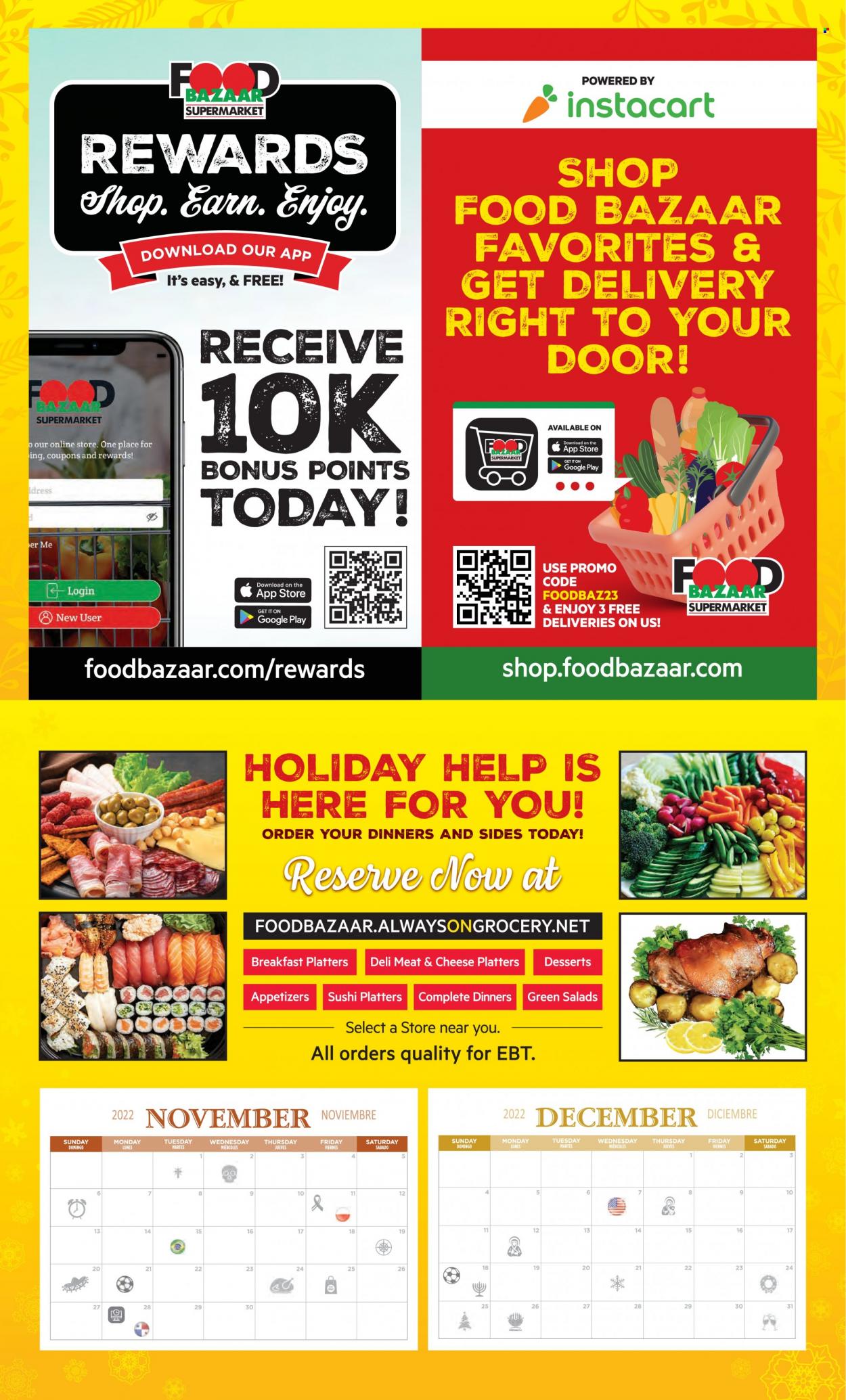 Food Bazaar flyer  - 01.01.2023 - 12.31.2023. Page 2.