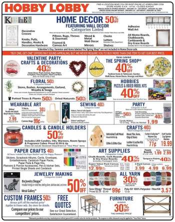 Hobby Lobby Lake Forest weekly ads