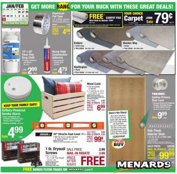Menards Ad - Get More Back for Your Buck With These Great Deals