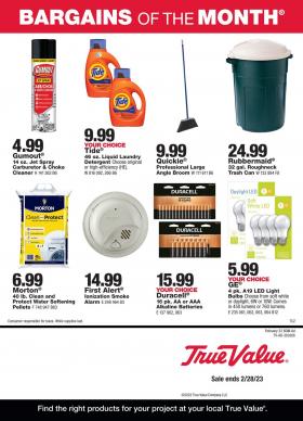 True Value - February Bargains of the Month