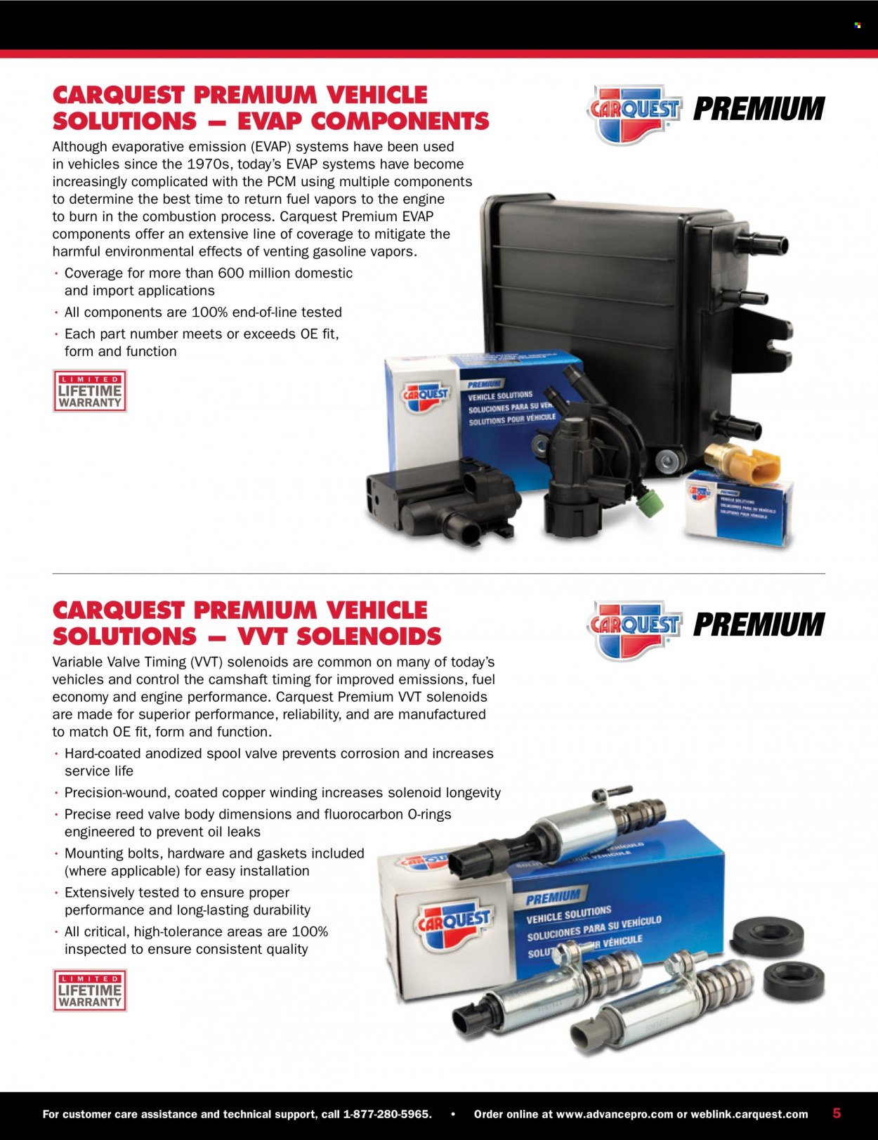 Carquest flyer . Page 5.