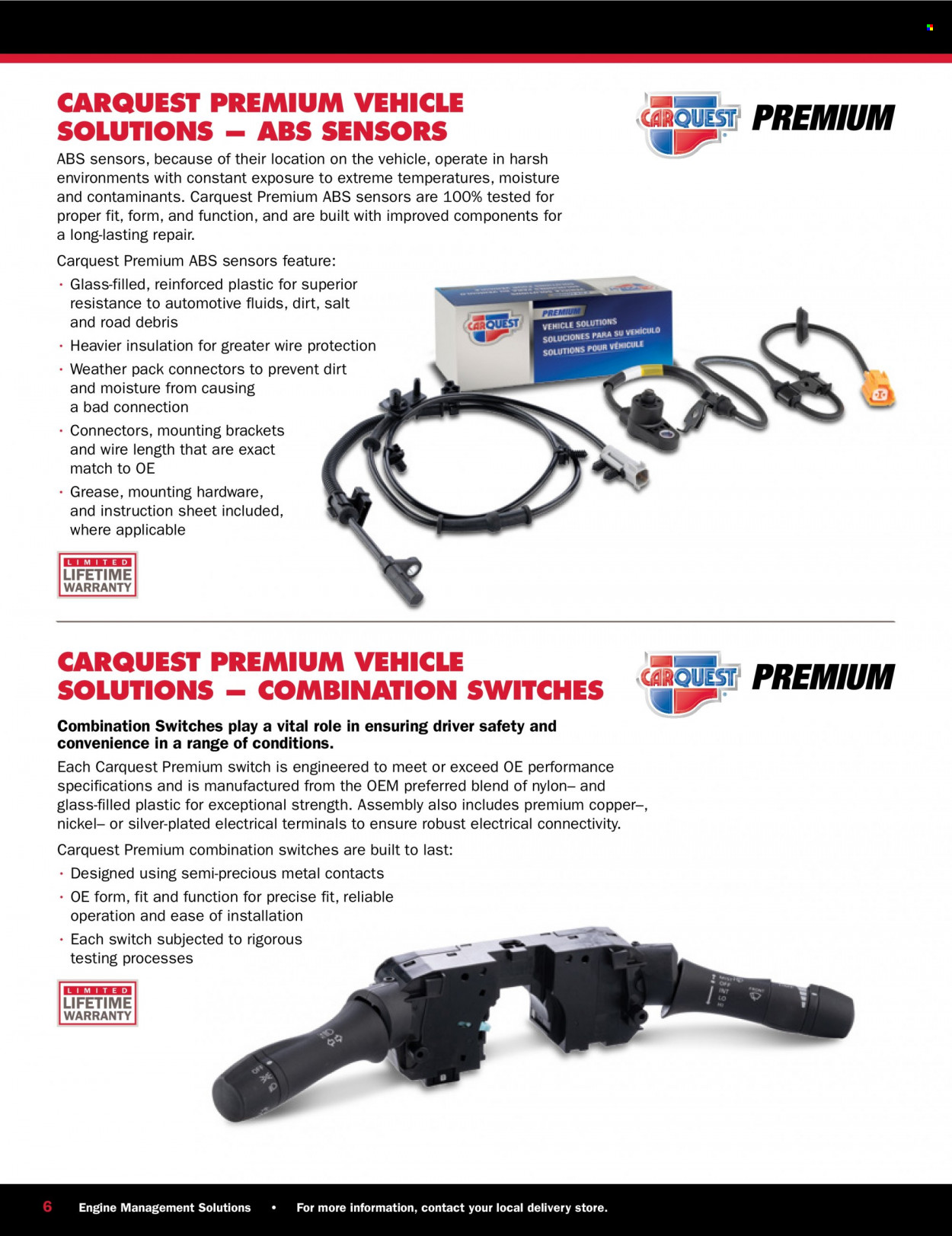 Carquest flyer . Page 6.