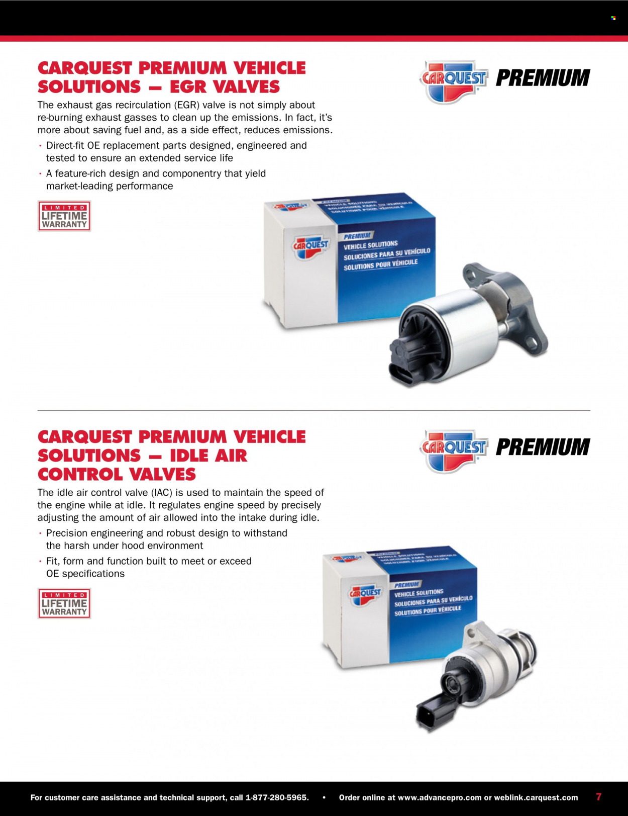 Carquest flyer . Page 7.