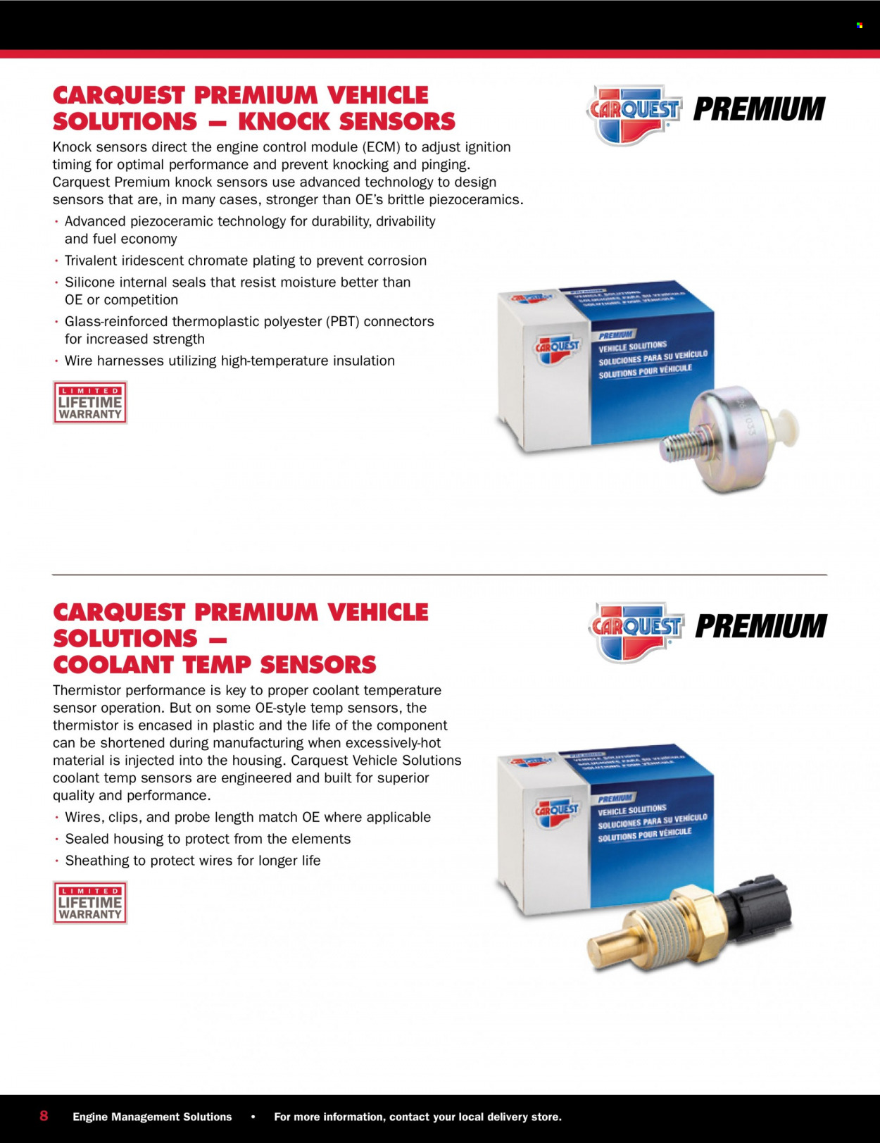 Carquest flyer . Page 8.