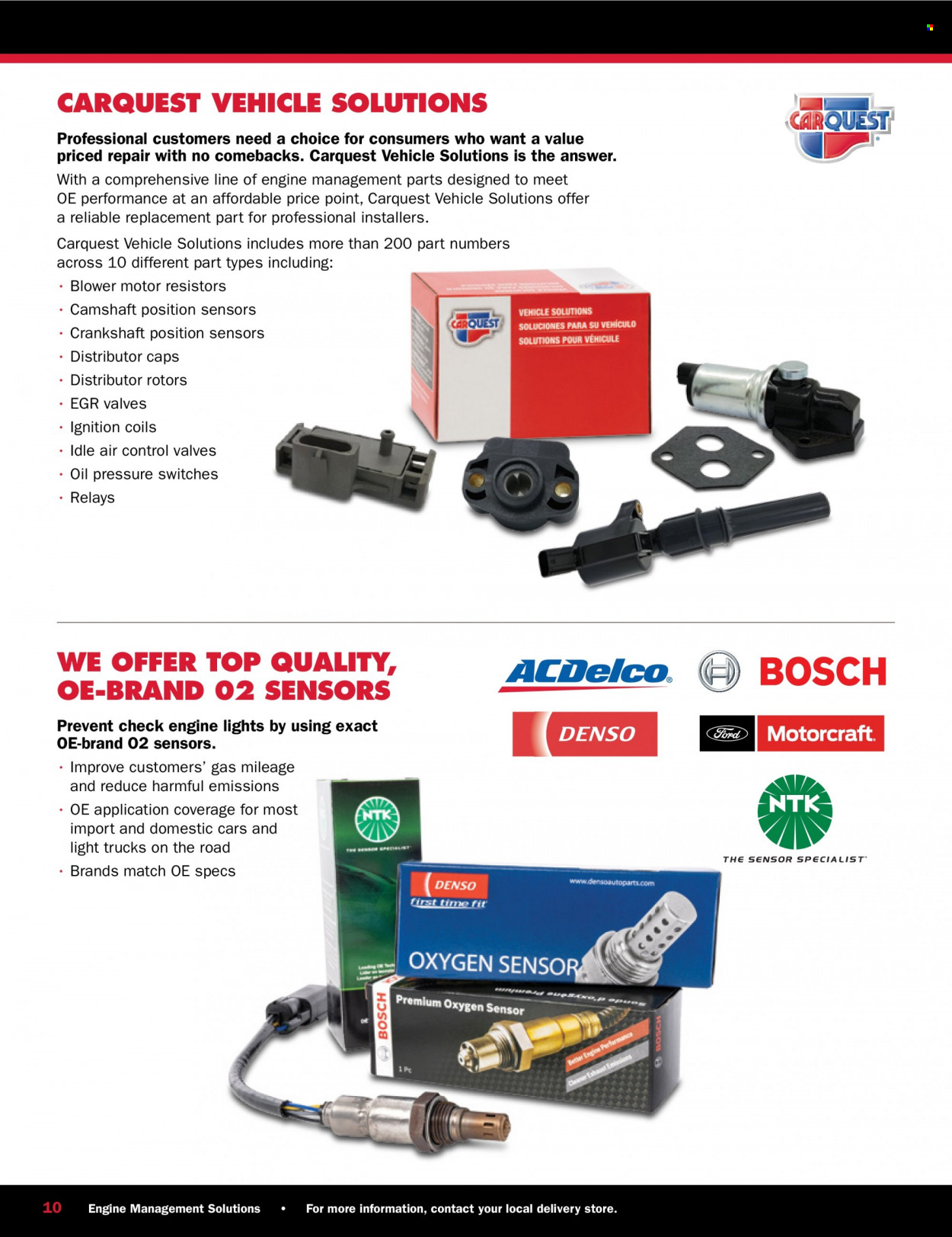 Carquest flyer . Page 10.