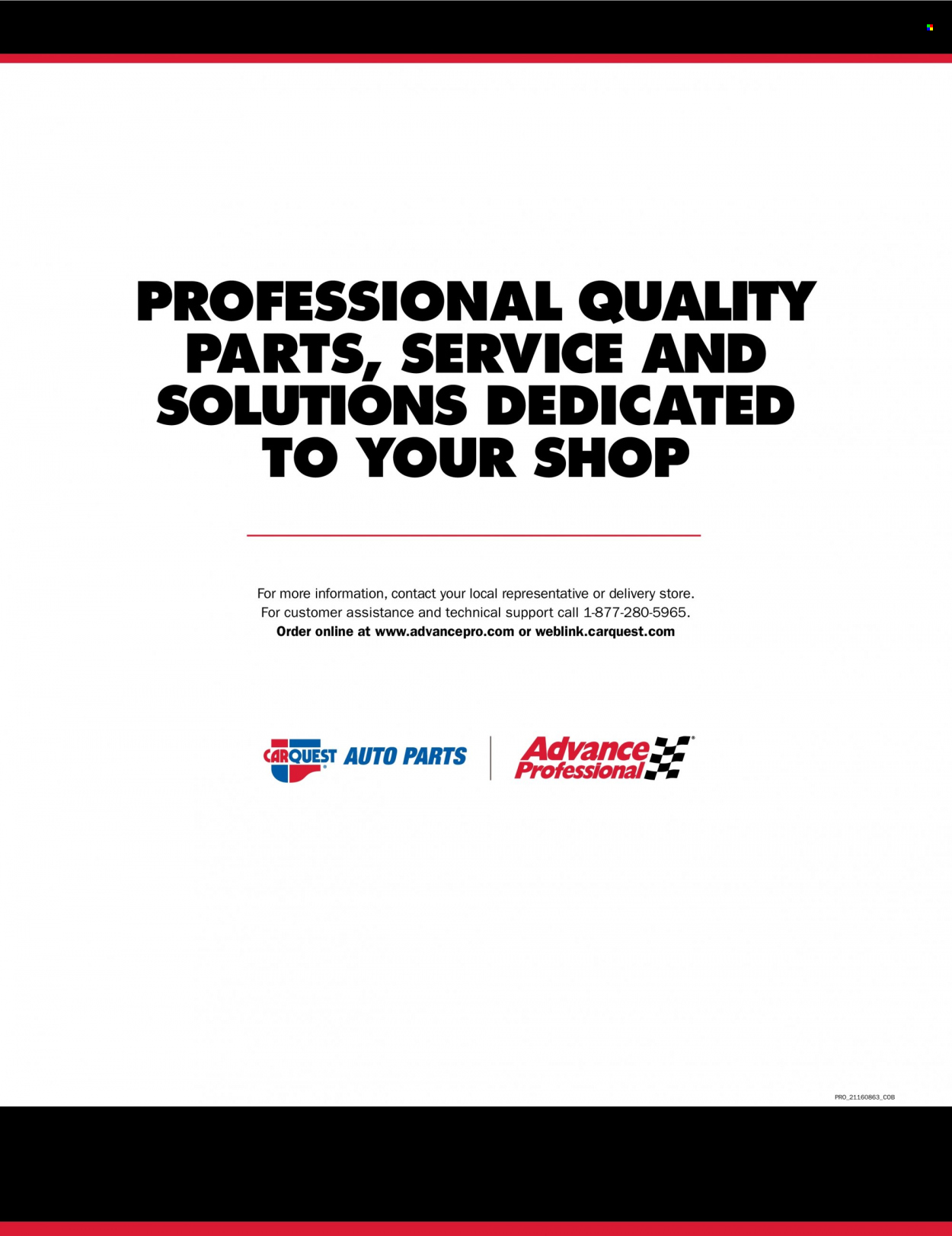 Carquest flyer . Page 14.
