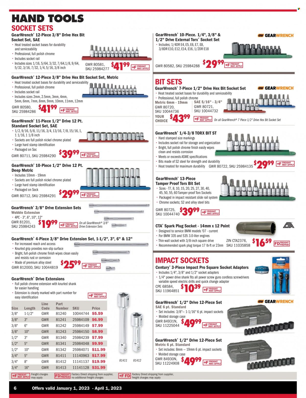 Carquest flyer  - 01.01.2023 - 04.01.2023. Page 6.