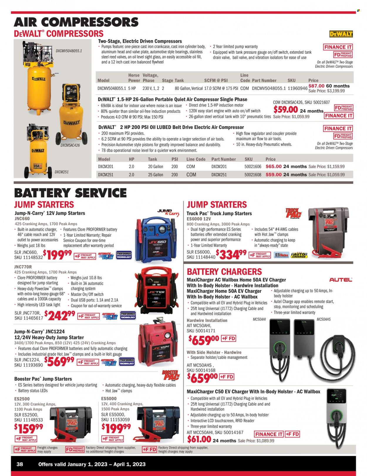 Carquest flyer  - 01.01.2023 - 04.01.2023. Page 38.