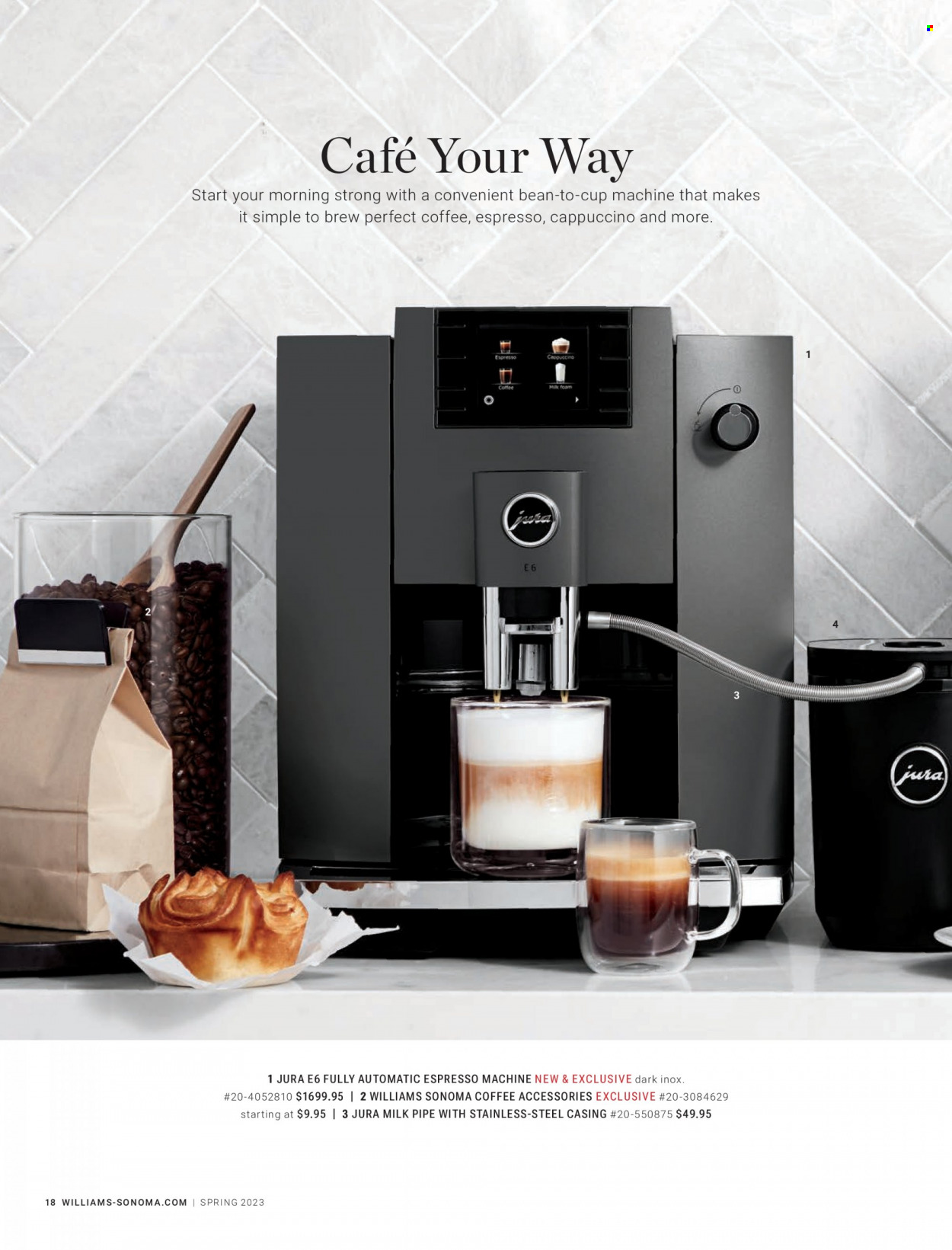 Williams-Sonoma flyer . Page 18.