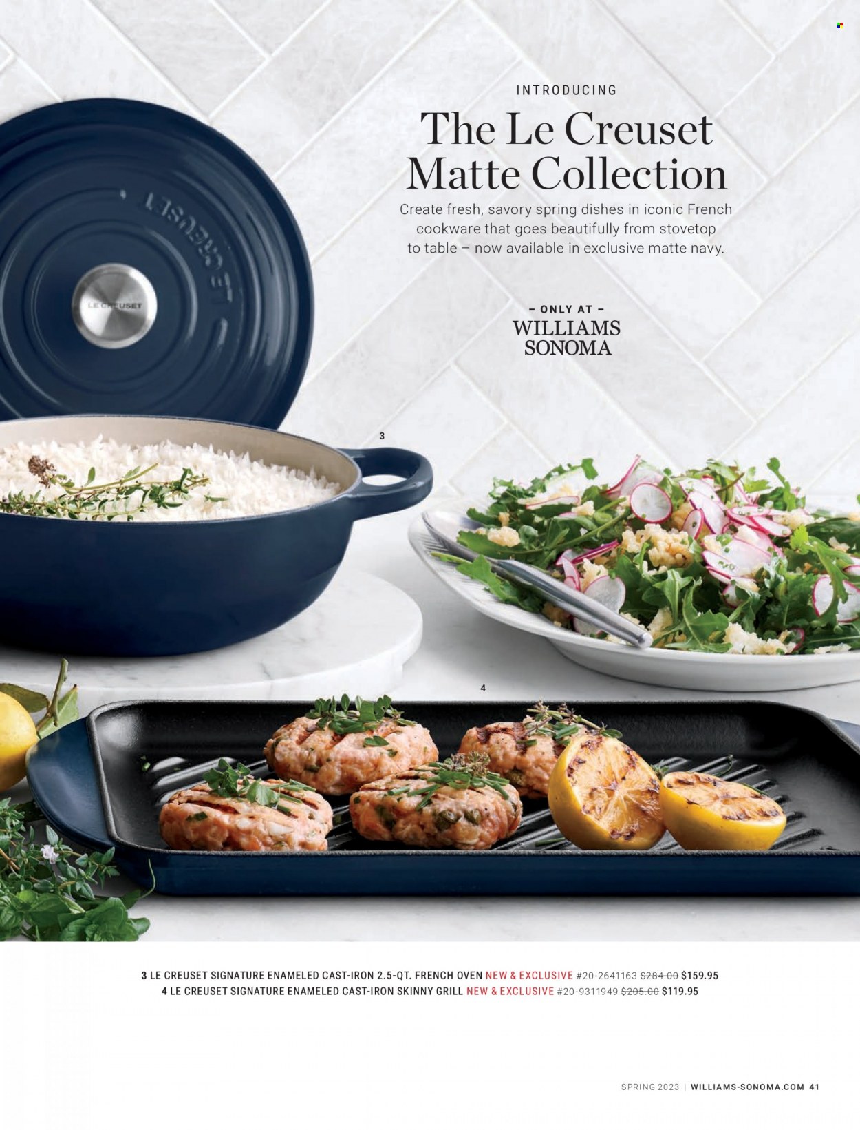 Williams-Sonoma flyer . Page 41.