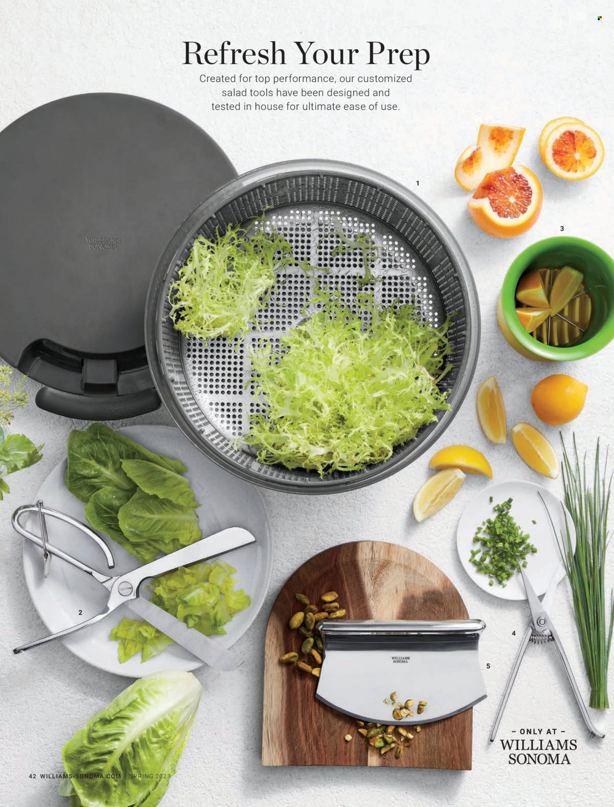 Williams-Sonoma flyer . Page 42.