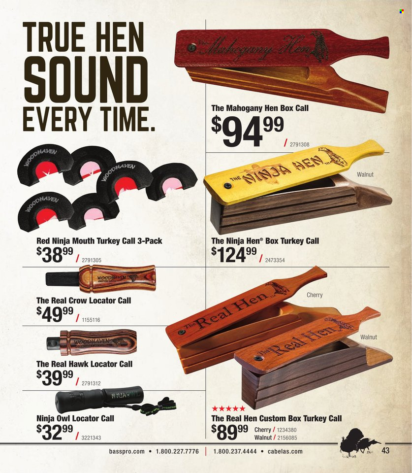 Bass Pro Shops flyer . Page 43.