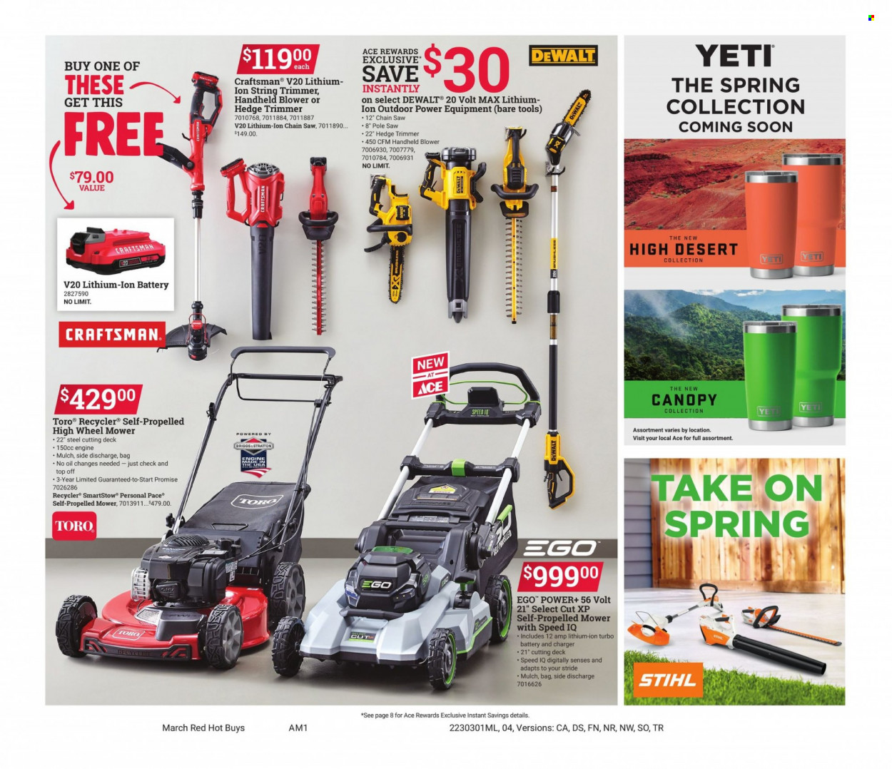 ACE Hardware flyer  - 03.01.2023 - 03.31.2023. Page 4.