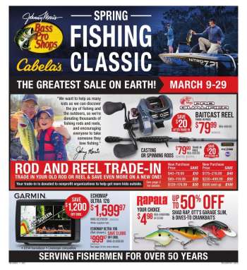 Cabela's Ad - Spring Fishing Classic! 3/9 Thru 3/29
