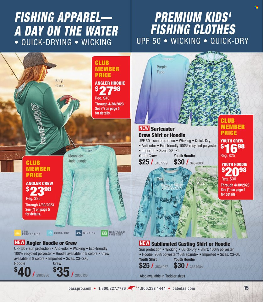 Bass Pro Shops flyer . Page 15.