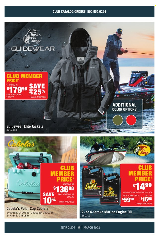 Bass Pro Shops flyer  - 03.01.2023 - 03.31.2023. Page 6.