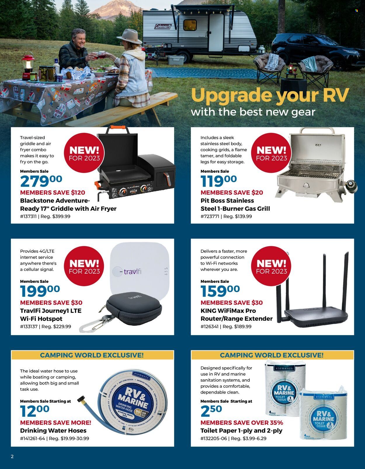 Camping World flyer  - 03.16.2023 - 04.09.2023. Page 2.