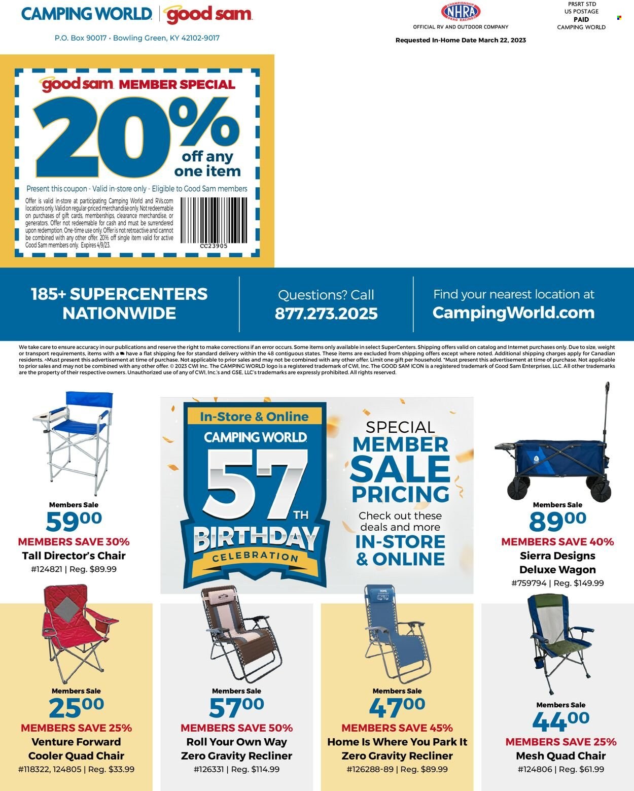 Camping World flyer  - 03.16.2023 - 04.09.2023. Page 16.