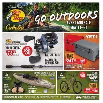 Bass Pro Shops Ad - Go Outdoors Event and Sale! 